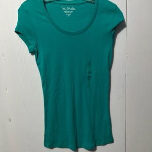 Bay Studio Women's Aqua Short Sleeve Tee